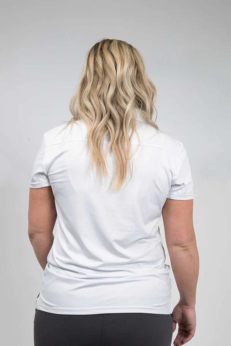 Women's Crest 2.0 White Polo