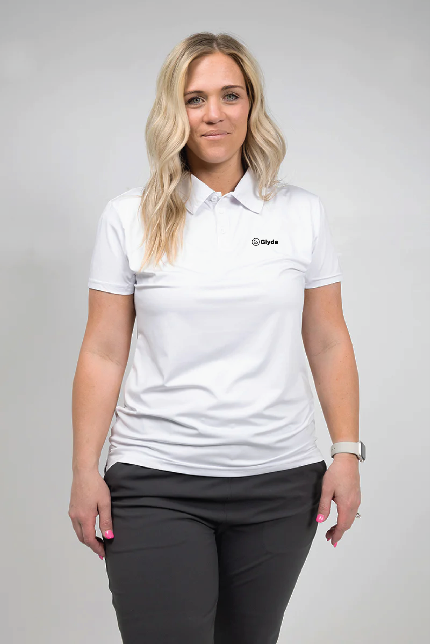 Women's Crest 2.0 White Polo